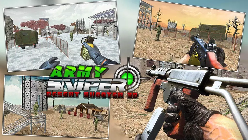 Army Sniper Desert 3D Shooter 2019 スクリーンショット 2
