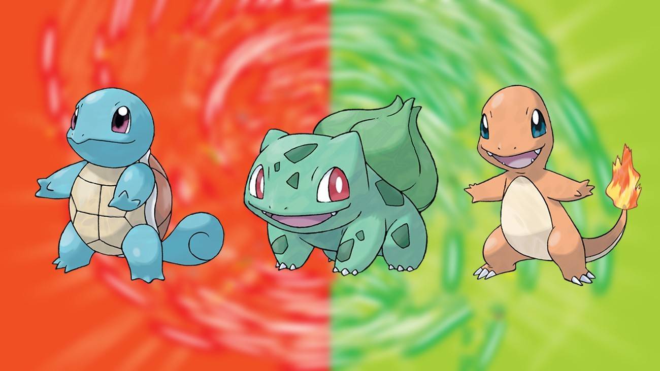 Starter Pokemon in Pokemon Firedered