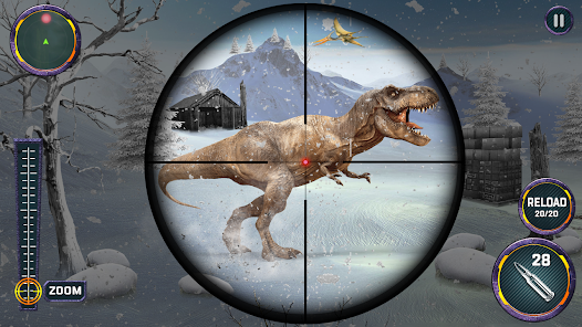 Dino Hunter Sniper 3d: Dinosaur Free FPS Shooting ဖန်သားပြင်ဓာတ်ပုံ 0