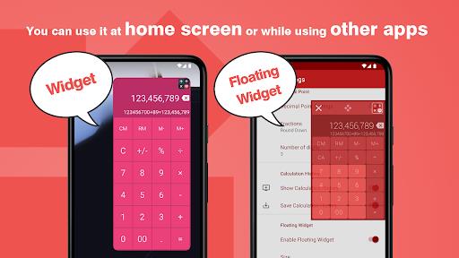 Calculator - Floating Widget ภาพหน้าจอ 0