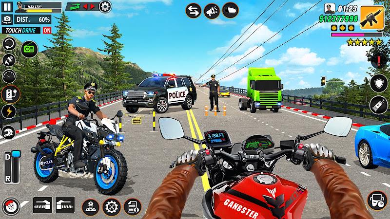 Police Motor Bike Crime Chase 螢幕截圖 2