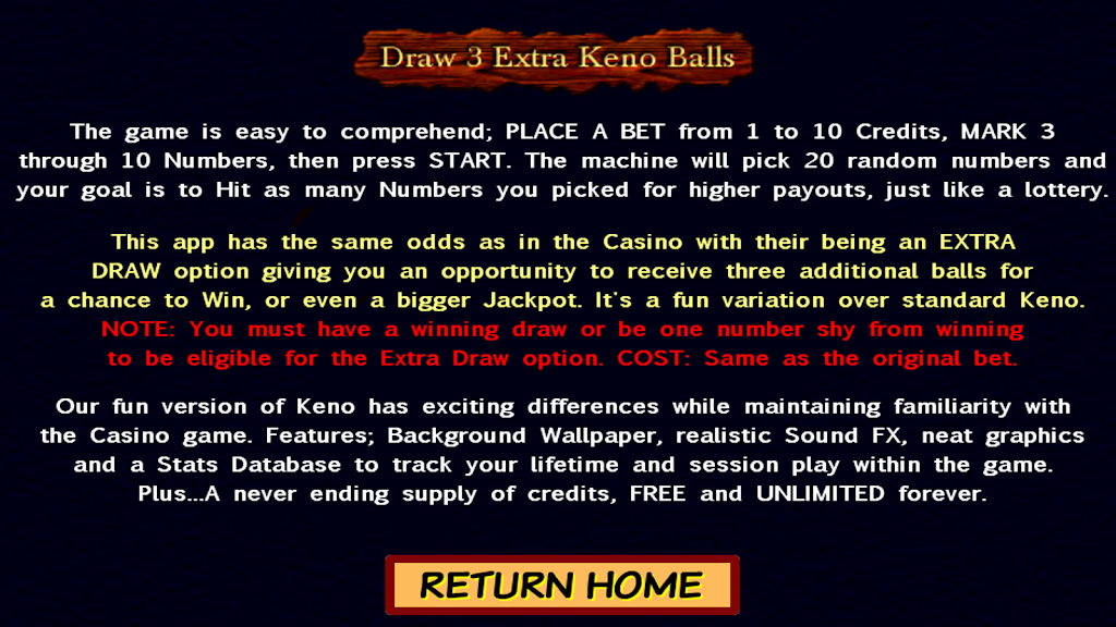 Draw 3 Extra Keno Balls 螢幕截圖 3