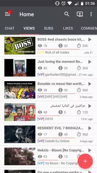 uTubeX - Views, subs, likes and comments exchange ဖန်သားပြင်ဓာတ်ပုံ 1