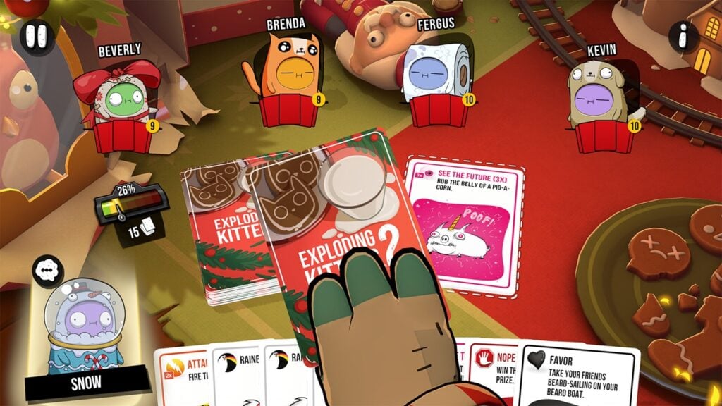 Exploding Kittens 2 lance un pack de griffes de Père Noël pour célébrer les vacances !