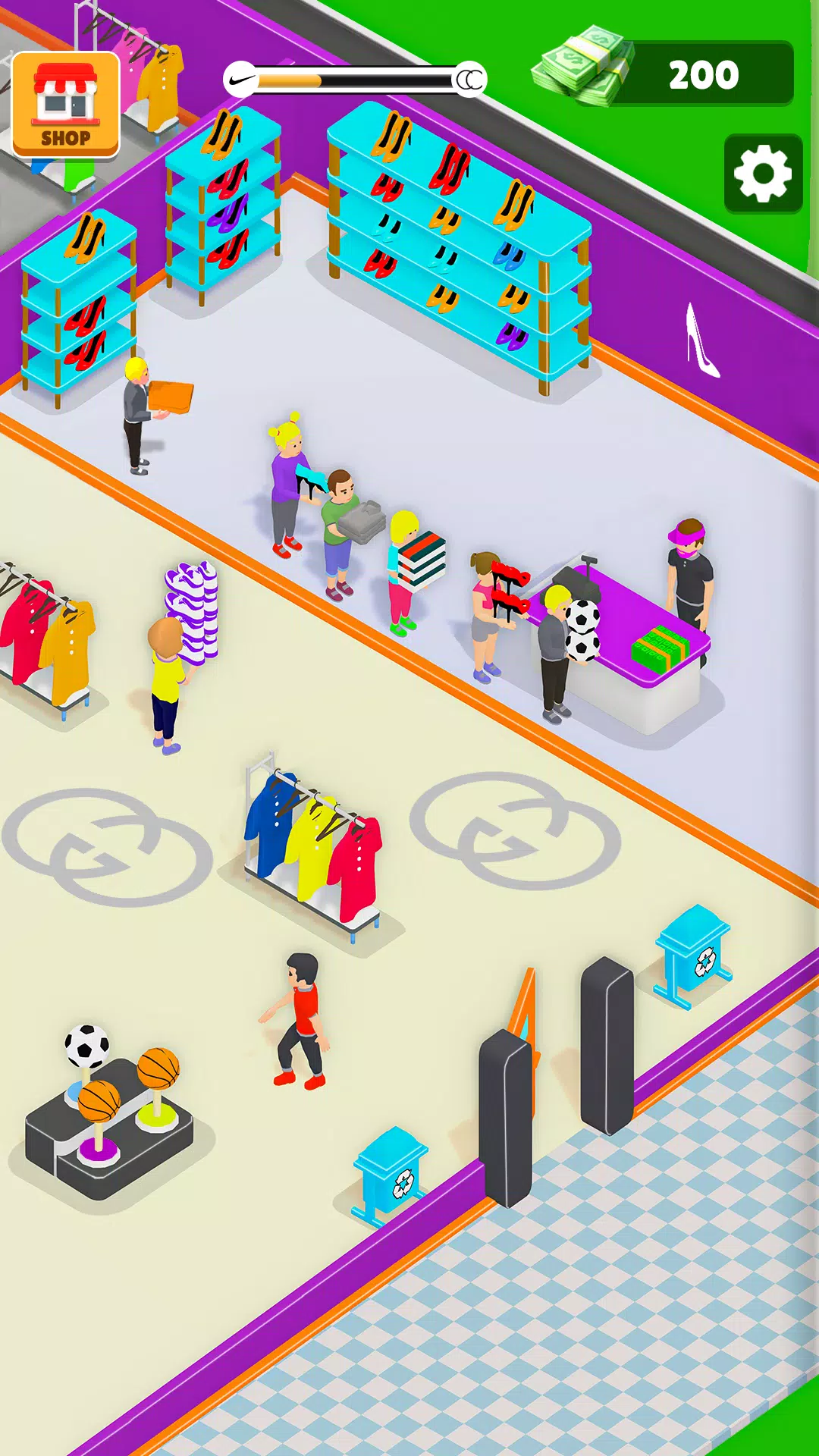 Outlet Store 3d – Tycoon Game Ảnh chụp màn hình 3