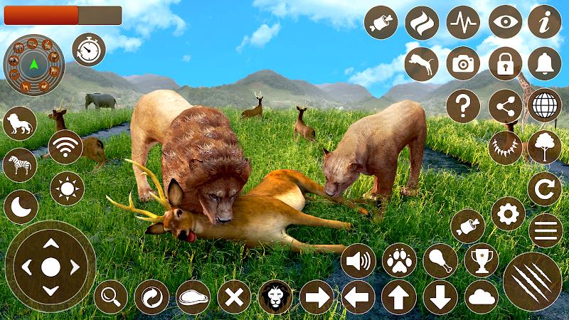 Lion Games 3D Animal Simulator ภาพหน้าจอ 2