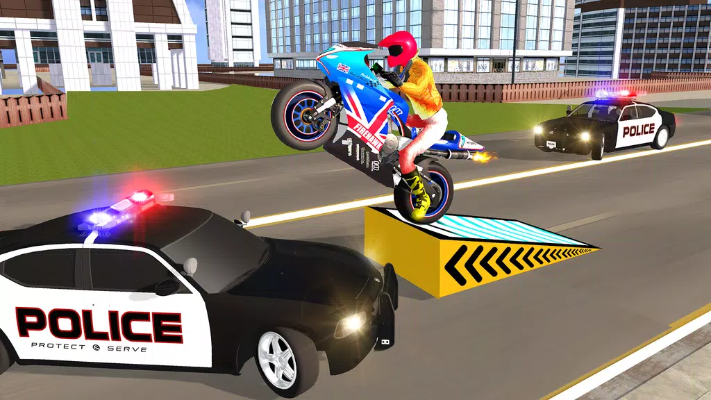 Police Car Vs Theft Bike ဖန်သားပြင်ဓာတ်ပုံ 2