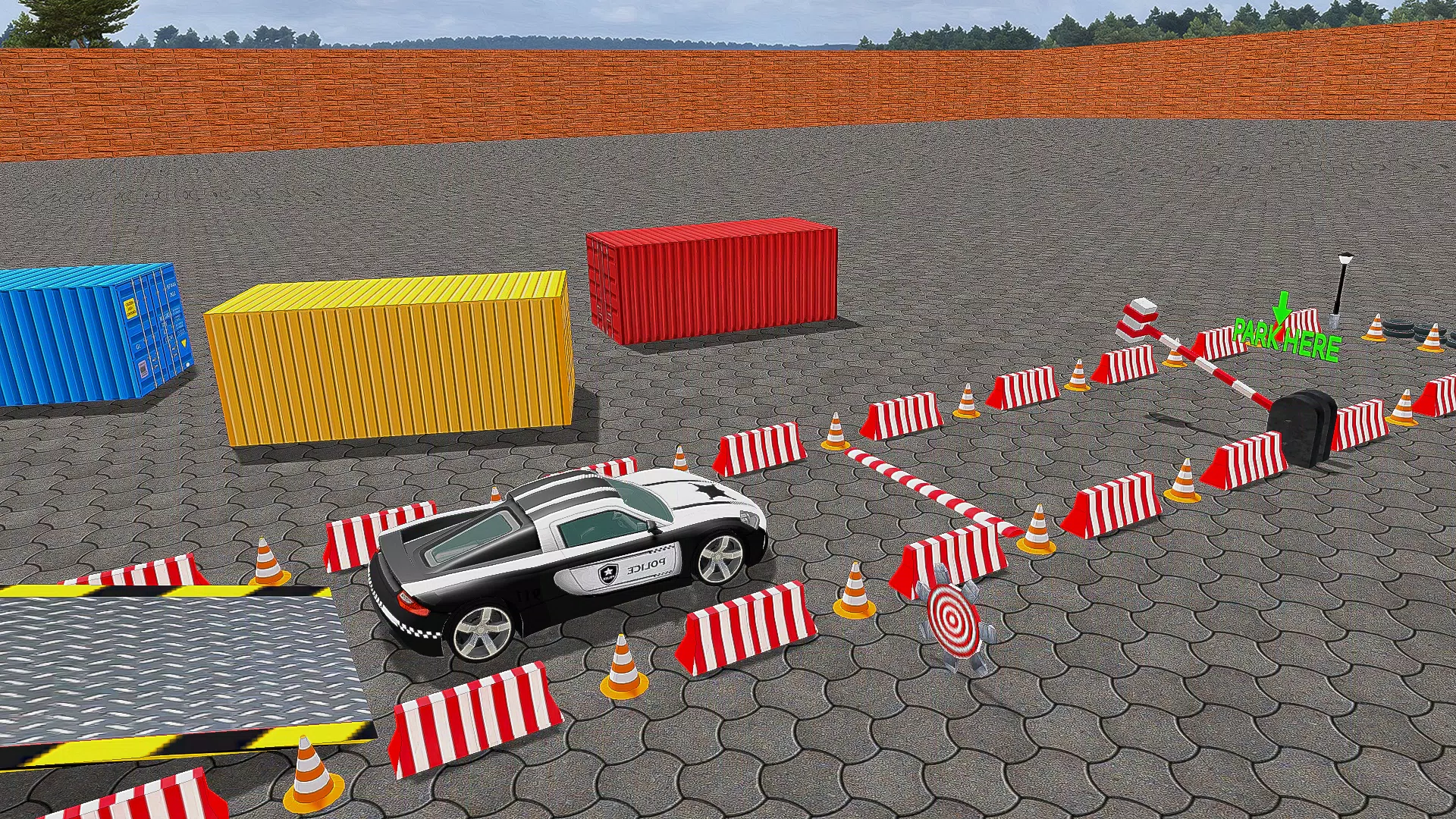 Police Car Parking Car Game 3D Ảnh chụp màn hình 2