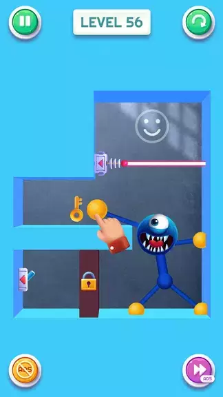 Blue Monster: Stretch Game Ekran Görüntüsü 1