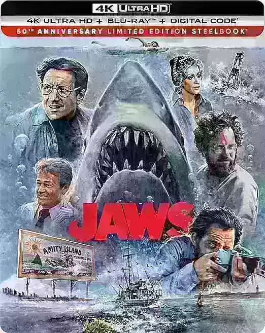 Reservas para Jaws em Steelbook 4K começam no aniversário de 50 anos