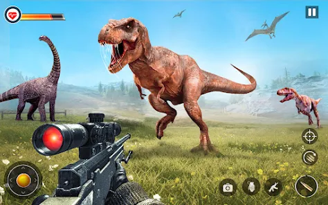 Dino Hunter Sniper 3d: Dinosaur Free FPS Shooting ဖန်သားပြင်ဓာတ်ပုံ 1