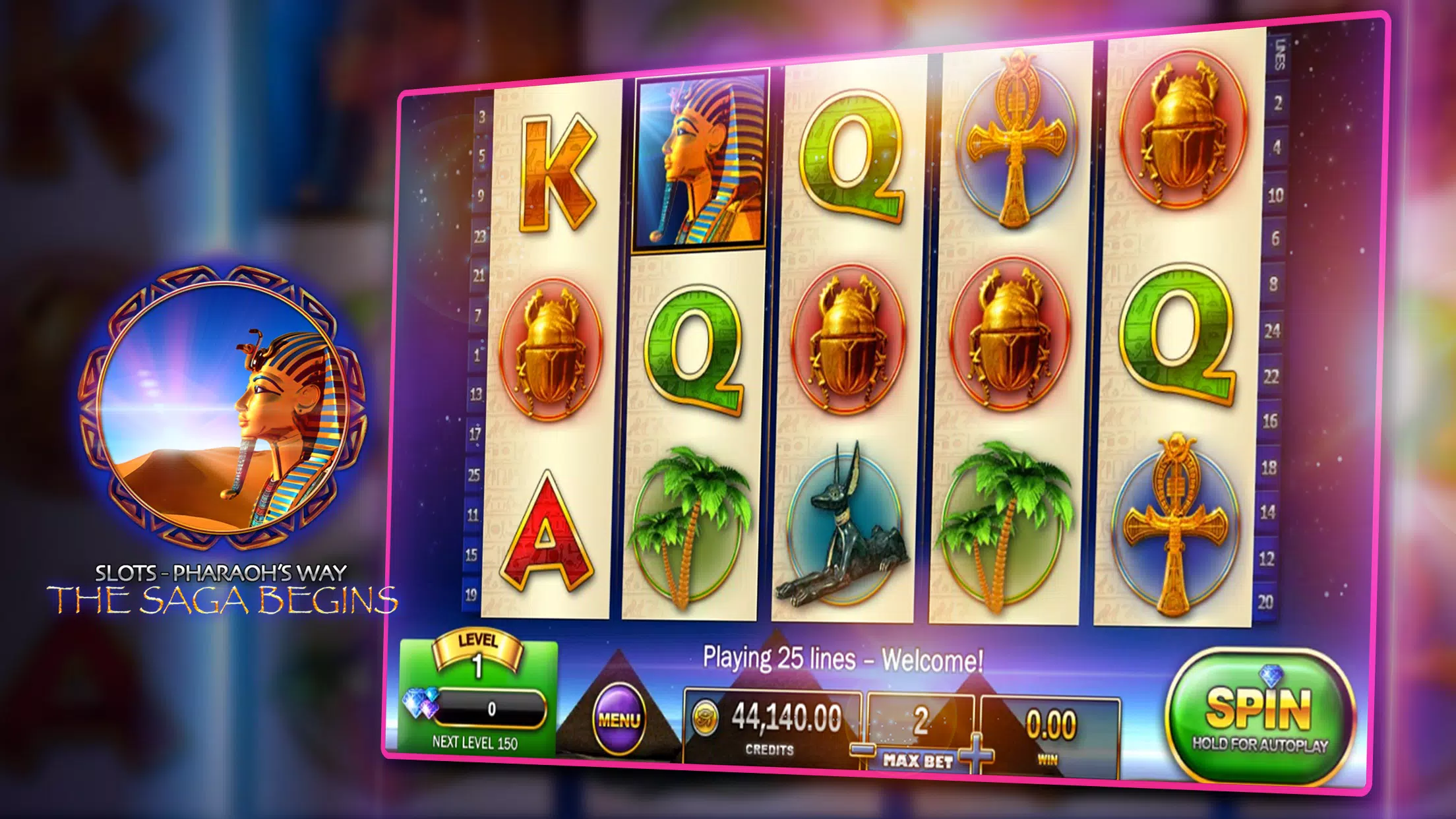 Slots - Pharaoh's Way Casino ภาพหน้าจอ 2