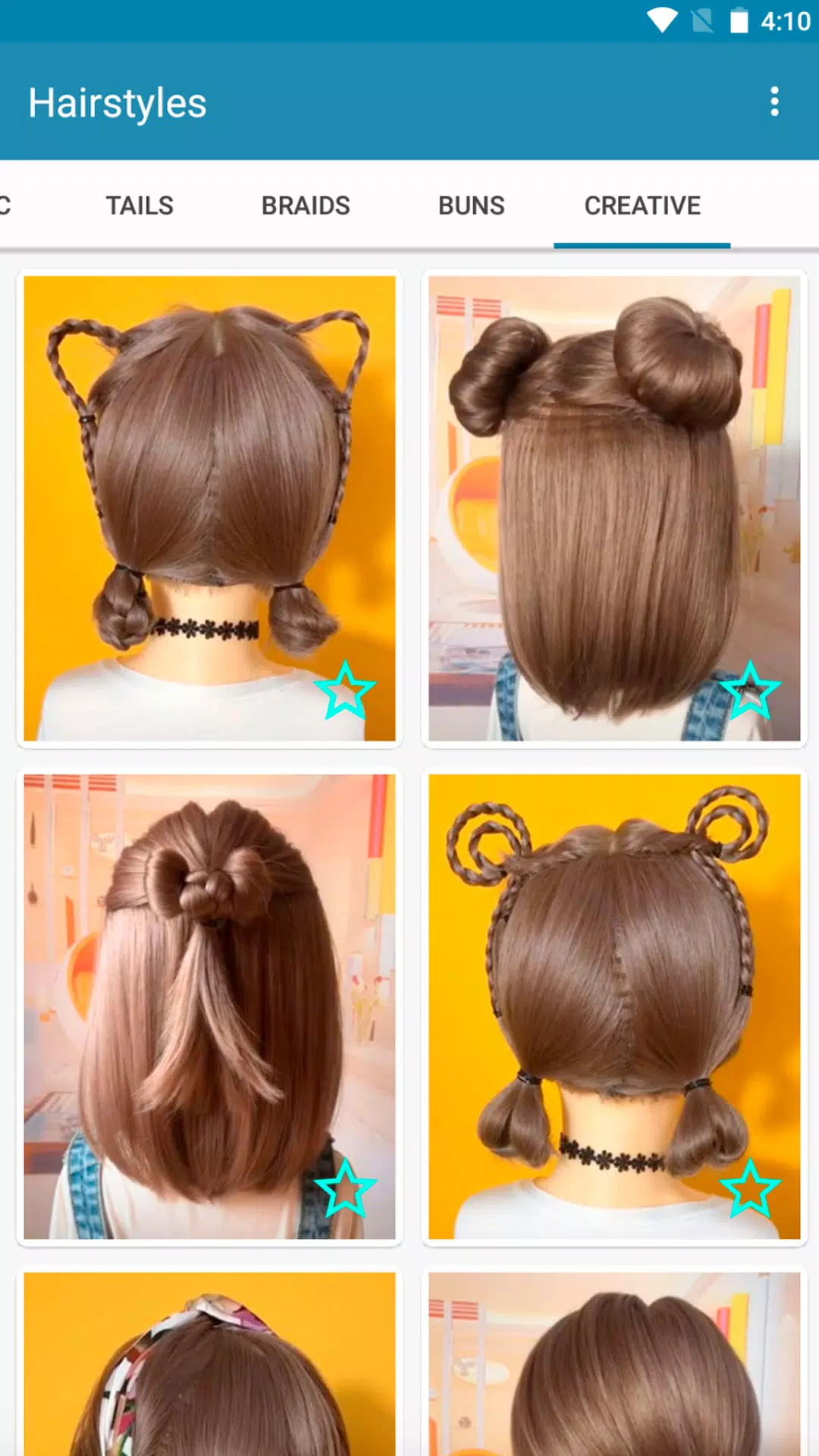 Hairstyles for short hair Ekran Görüntüsü 1