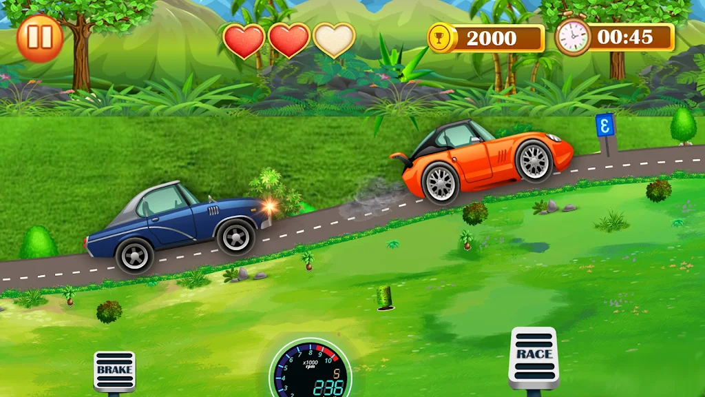 Schermata Hill Climb Car Racer-Car Game 0