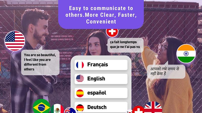 Translate Less with Text Voice Captura de tela 0