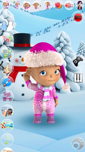 Talking Baby Babsy Winter Fun 螢幕截圖 0