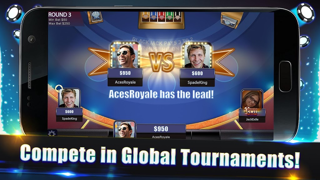 Blackjack Legends: 21 Online Multiplayer Casino Tangkapan skrin 1