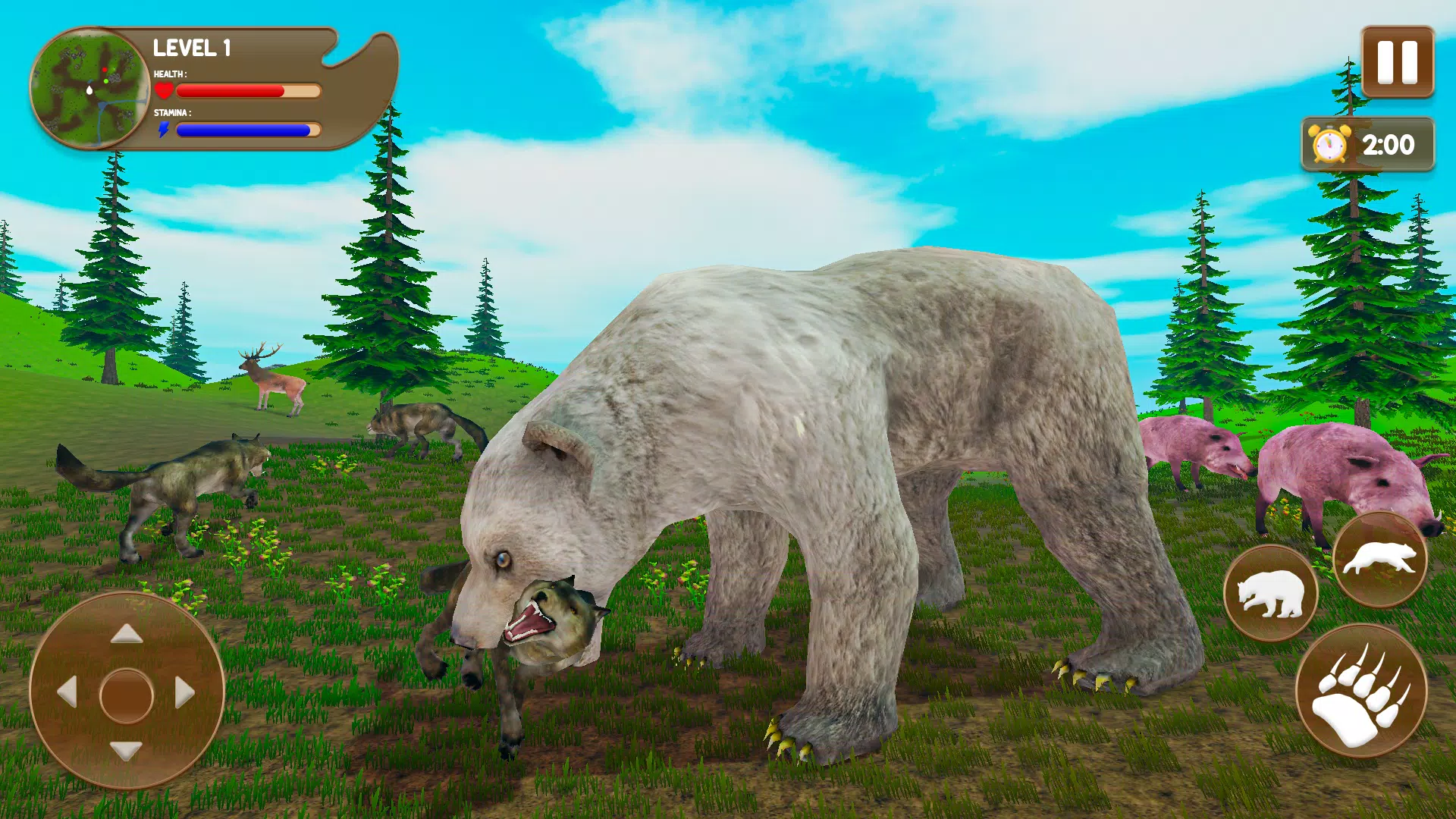 Bear Games: Bear Simulator 3D स्क्रीनशॉट 2