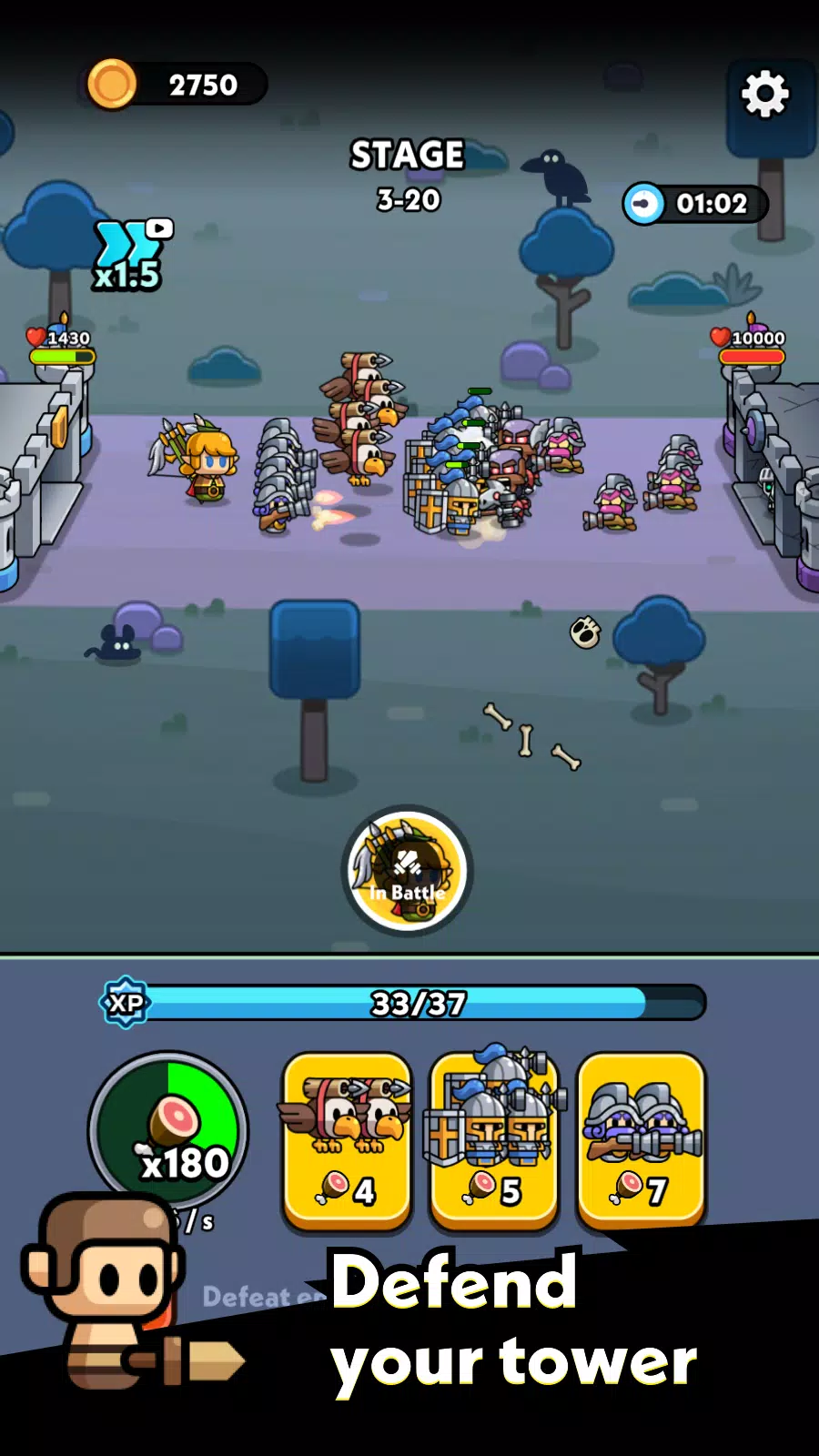 Tiny Warriors Go! 螢幕截圖 2