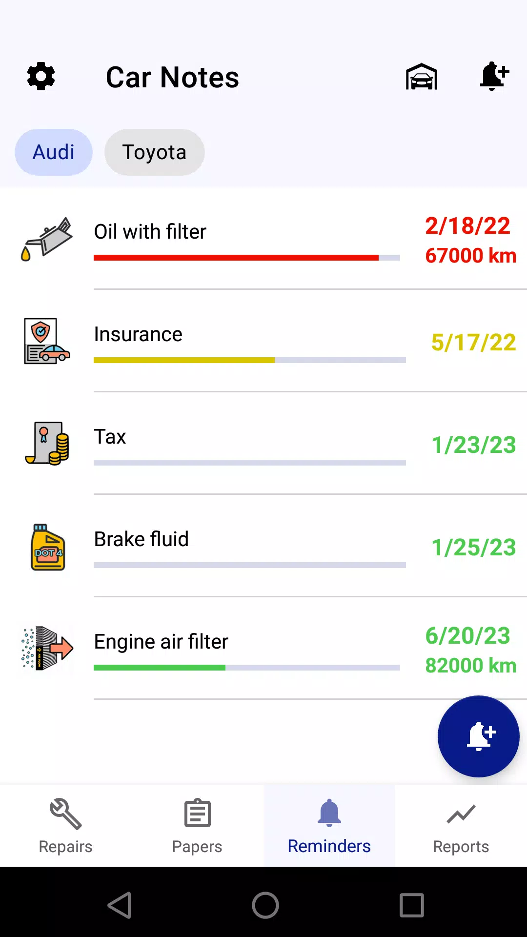 Car service tracker スクリーンショット 2