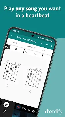 Chordify: Accords de chansons Capture d'écran 0