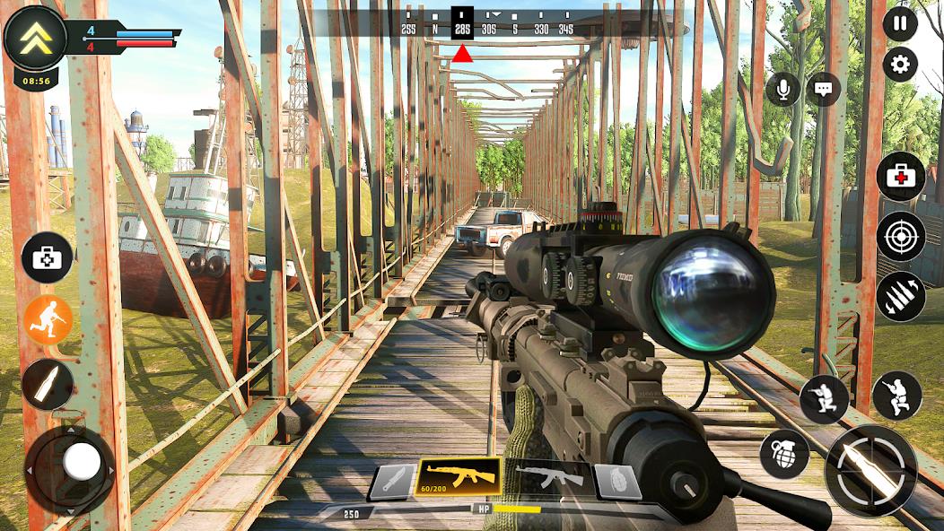 Sniper Game: Shooting Gun Game Mod Captura de tela 0