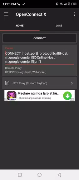 OpenConnect X for Android Captura de tela 0