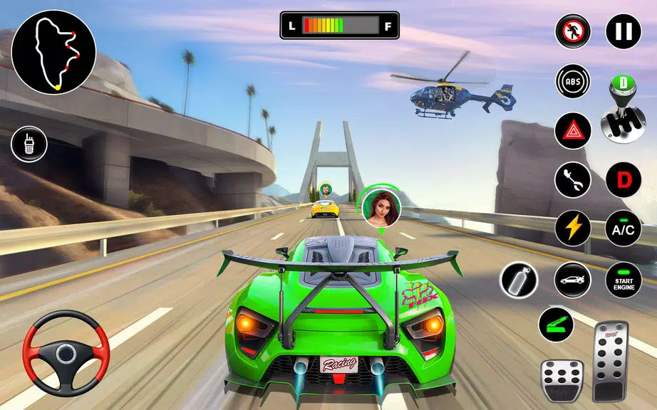 Racing in Highway Car 3D Games Captura de tela 0