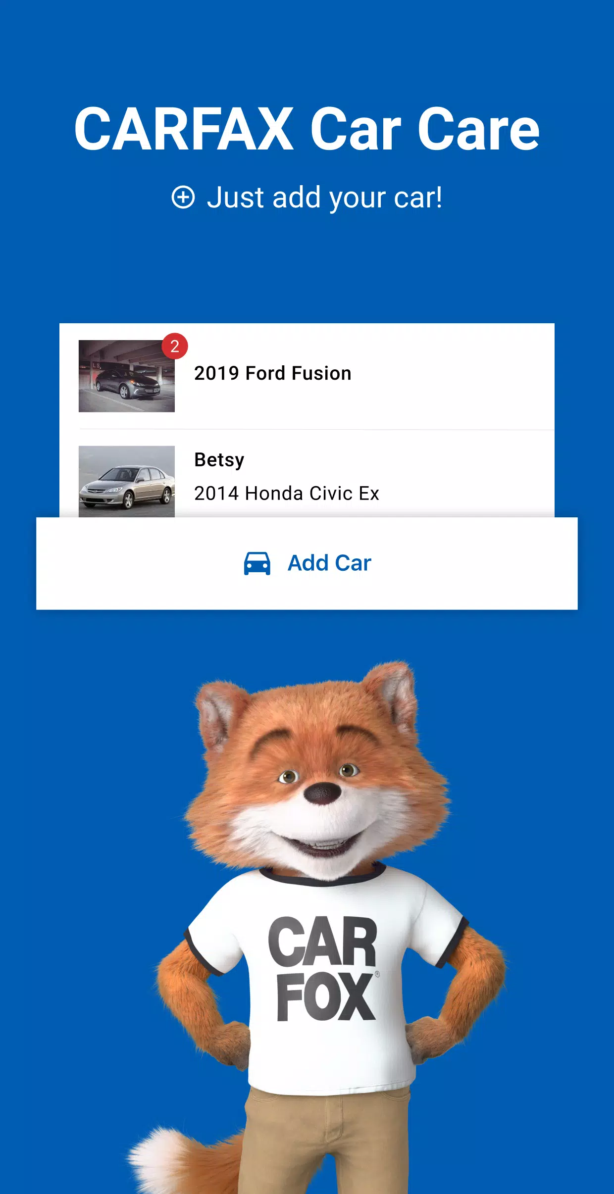 CARFAX Car Care App 螢幕截圖 0