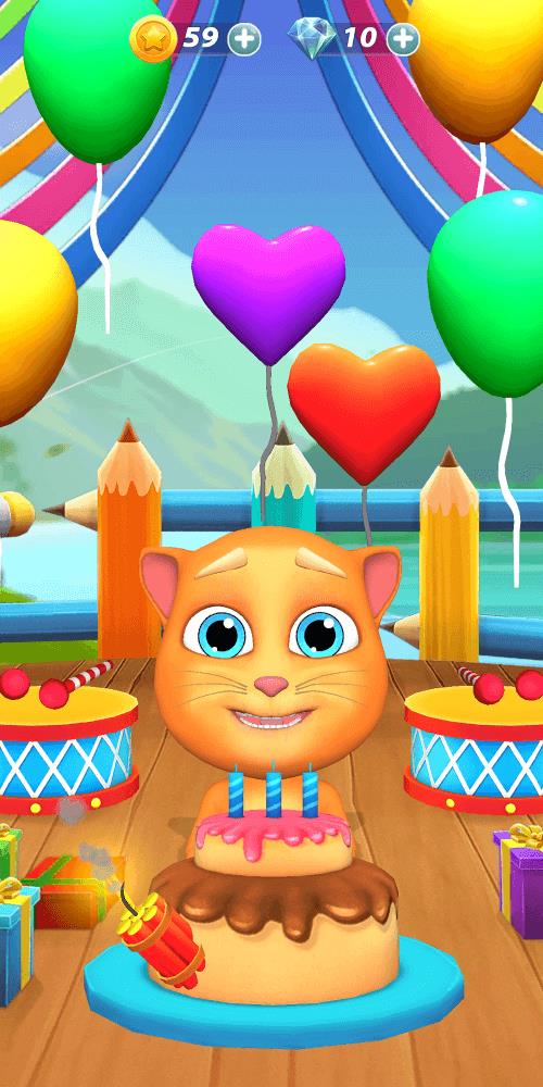 Virtual Pet Tommy - Cat Game Captura de pantalla 0