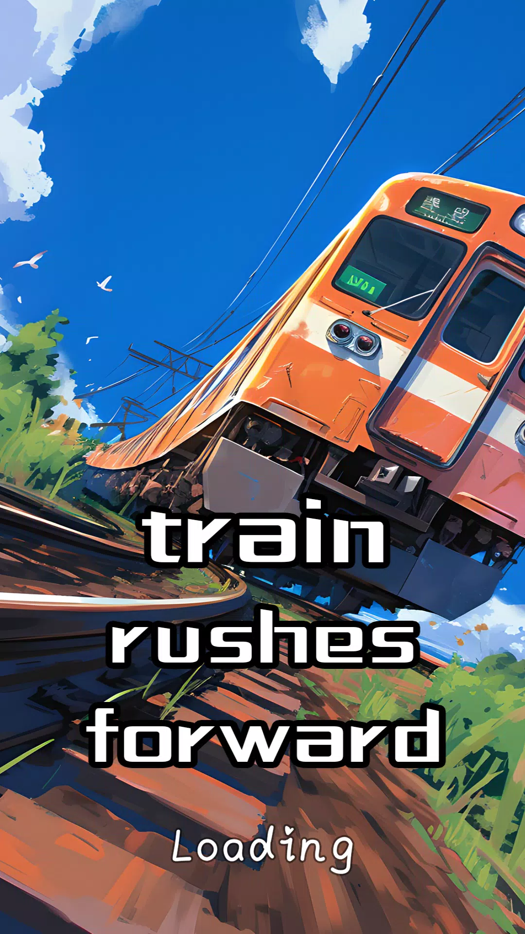 The train rushes forward Screenshot 0