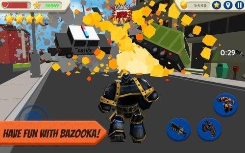 Robot Hero: City Simulator 3D 스크린샷 2