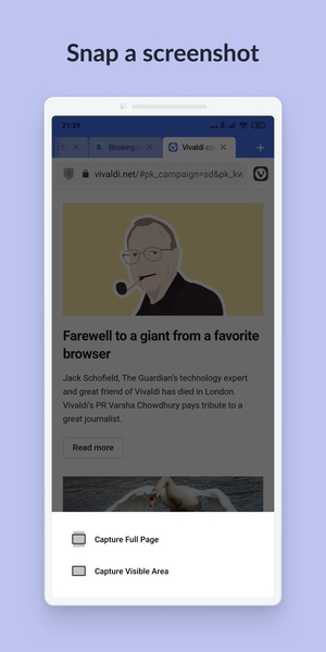 Vivaldi Snapshot ภาพหน้าจอ 1