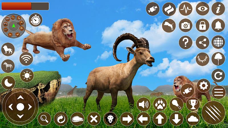 Lion Games 3D Animal Simulator Ảnh chụp màn hình 1