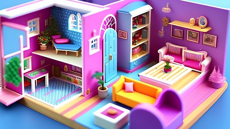 Doll House Design Doll Games Capture d'écran 2