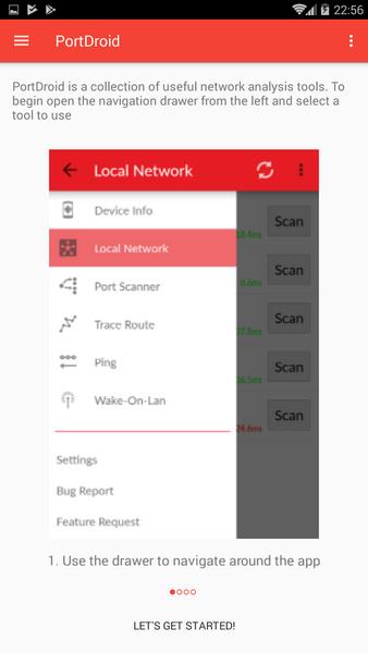 PortDroid Network Analysis Скриншот 0