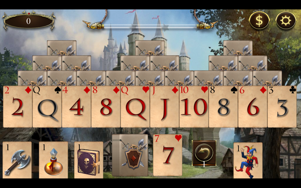 Legends of Solitaire Curse of the Dragons TriPeaks ဖန်သားပြင်ဓာတ်ပုံ 2