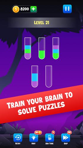 Water Sort Color Puzzle Game ภาพหน้าจอ 1