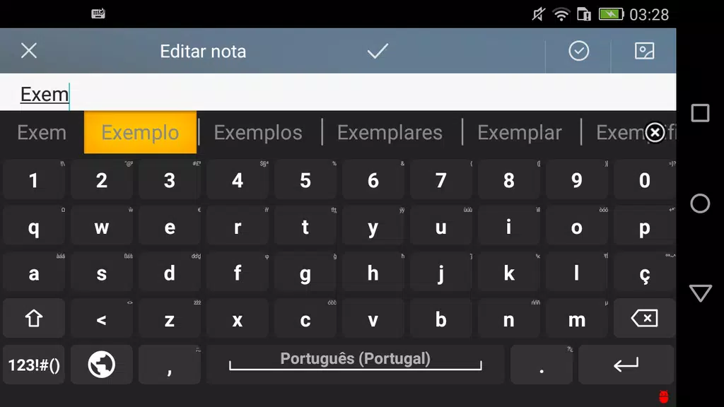 Portuguese for AnySoftKeyboard ဖန်သားပြင်ဓာတ်ပုံ 1