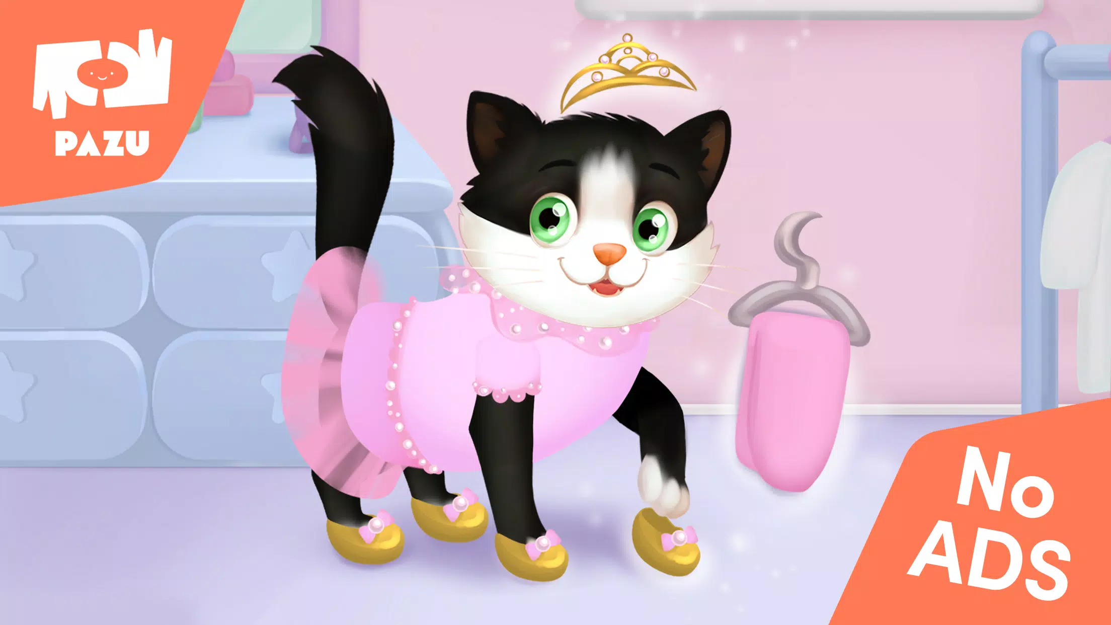 Cat game - Pet Care & Dress up ဖန်သားပြင်ဓာတ်ပုံ 0