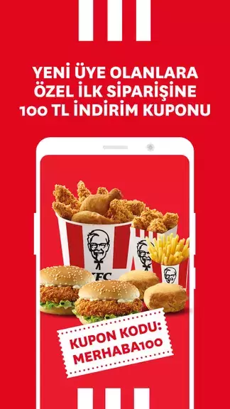 KFC Türkiye – Yemek Siparişi Ekran Görüntüsü 1