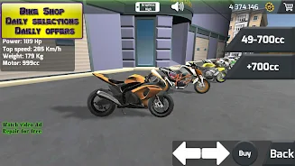 Motorbike 3D Drag Race Zrzut ekranu 1