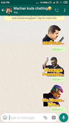 Tamil Stickers: WAStickerApps Captura de tela 2