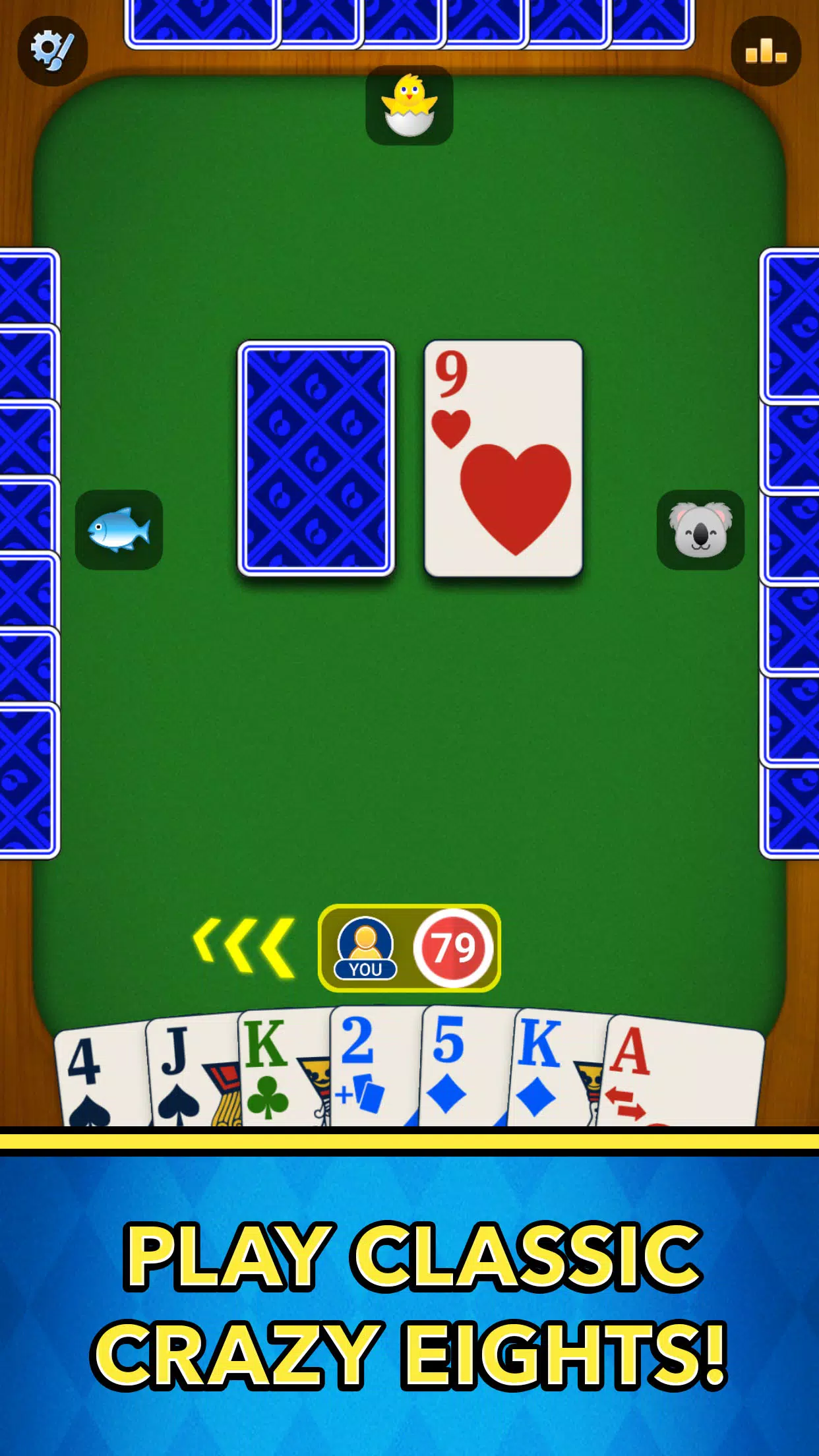 Crazy Eights 螢幕截圖 0