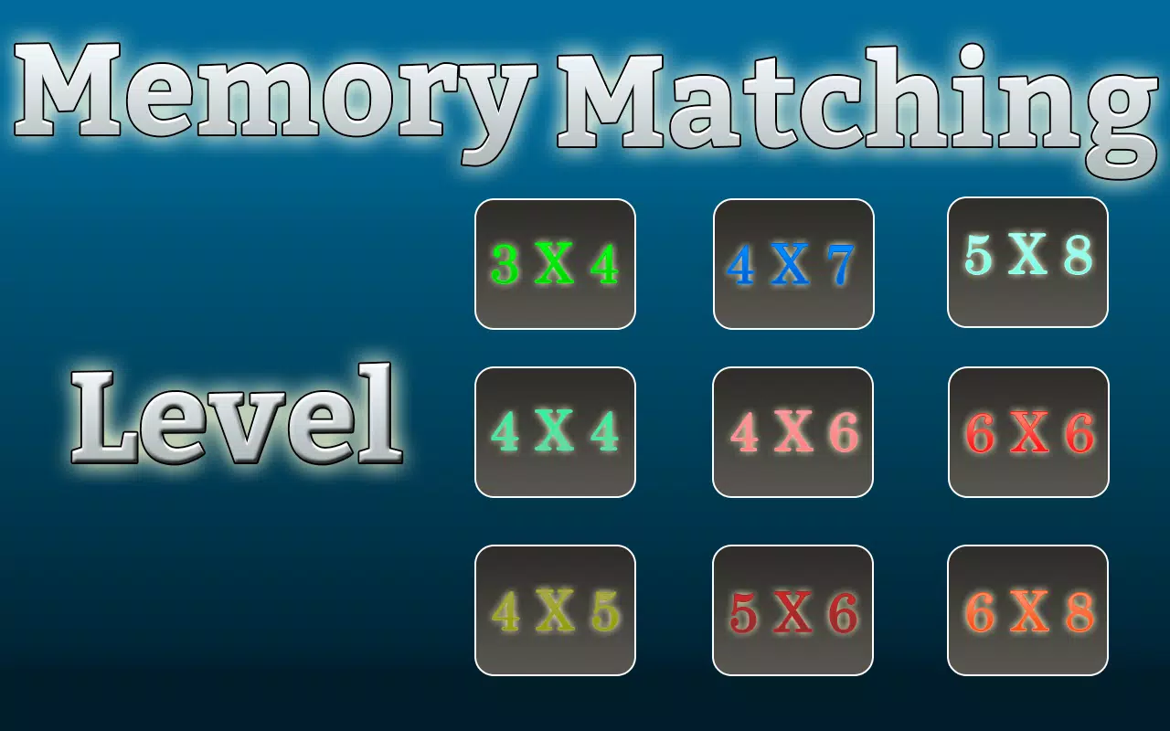 Memory Matching Game Ekran Görüntüsü 0