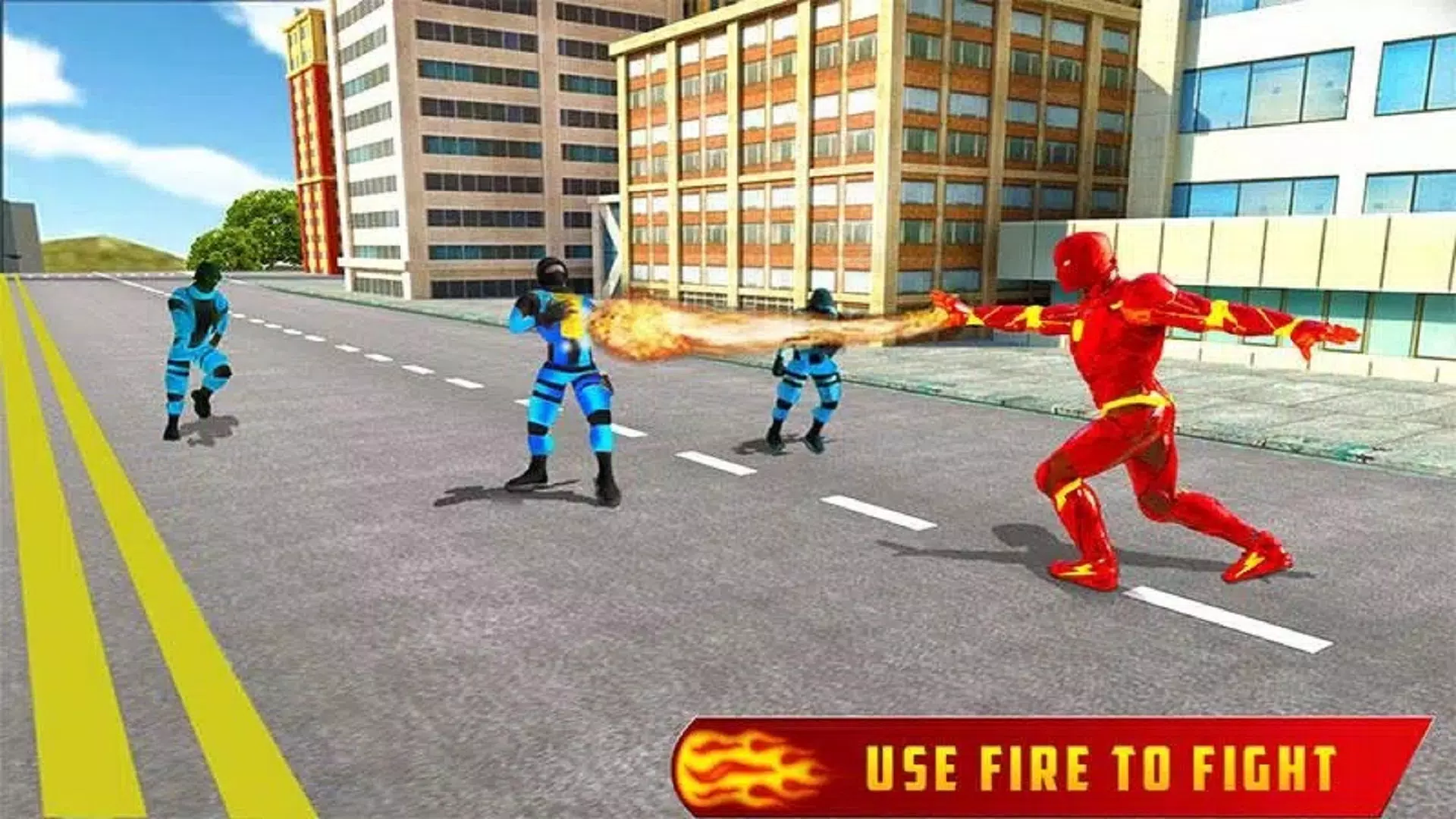 Fire Hero Robot Transform Game Zrzut ekranu 3