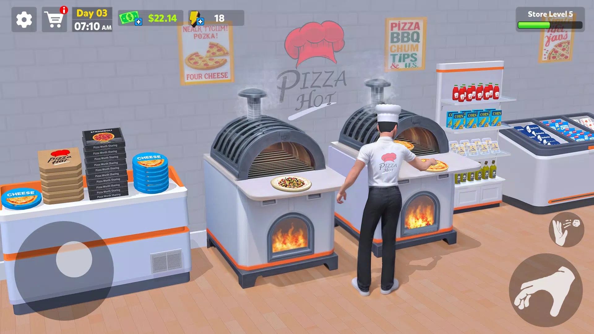 Pizza Shop Simulator 3D スクリーンショット 1