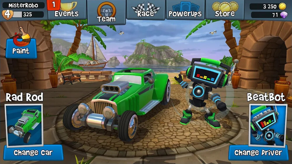 Beach Buggy Racing 2 Mod ภาพหน้าจอ 2