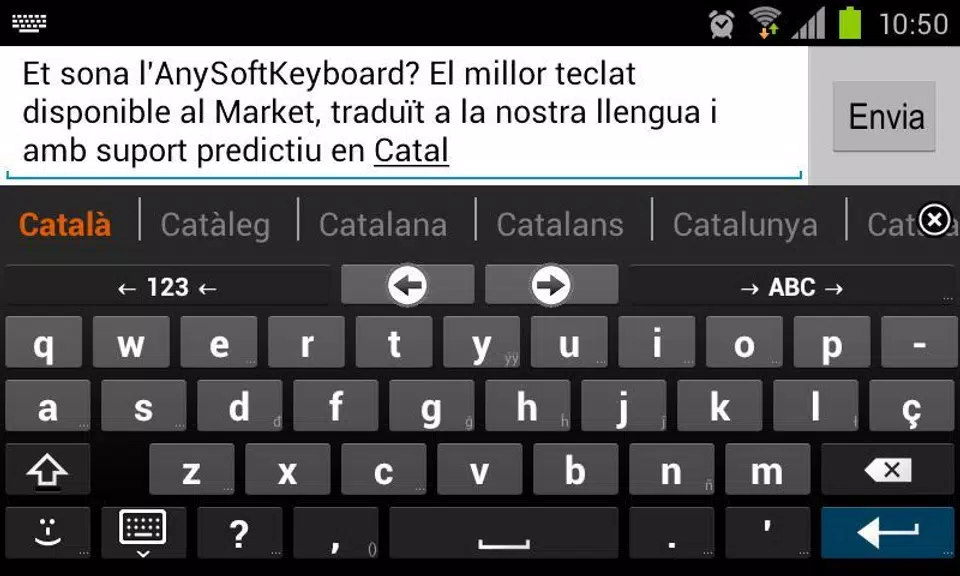 Catalan for AnySoftKeyboard Скриншот 1