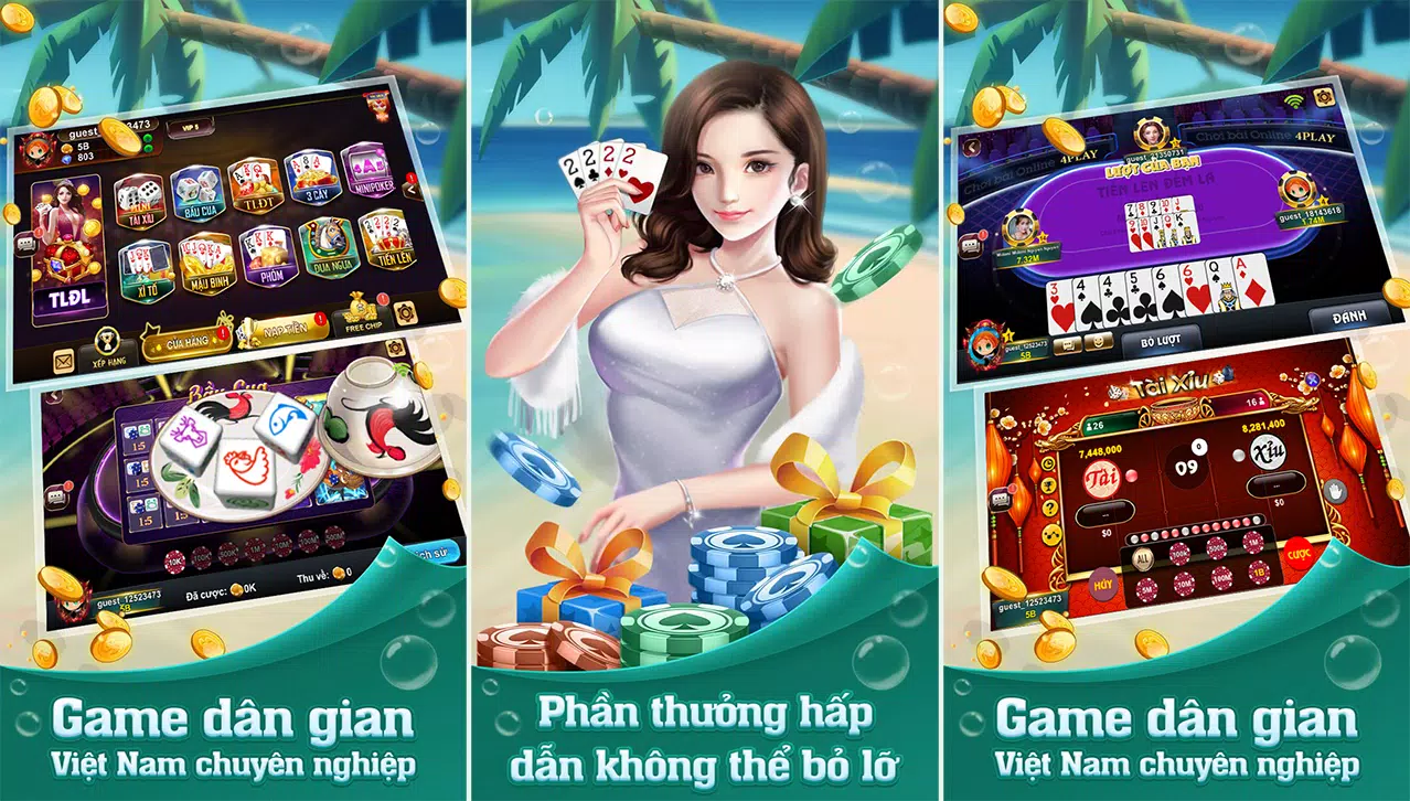 4Play - Tiến Lên Miền Nam Online スクリーンショット 0